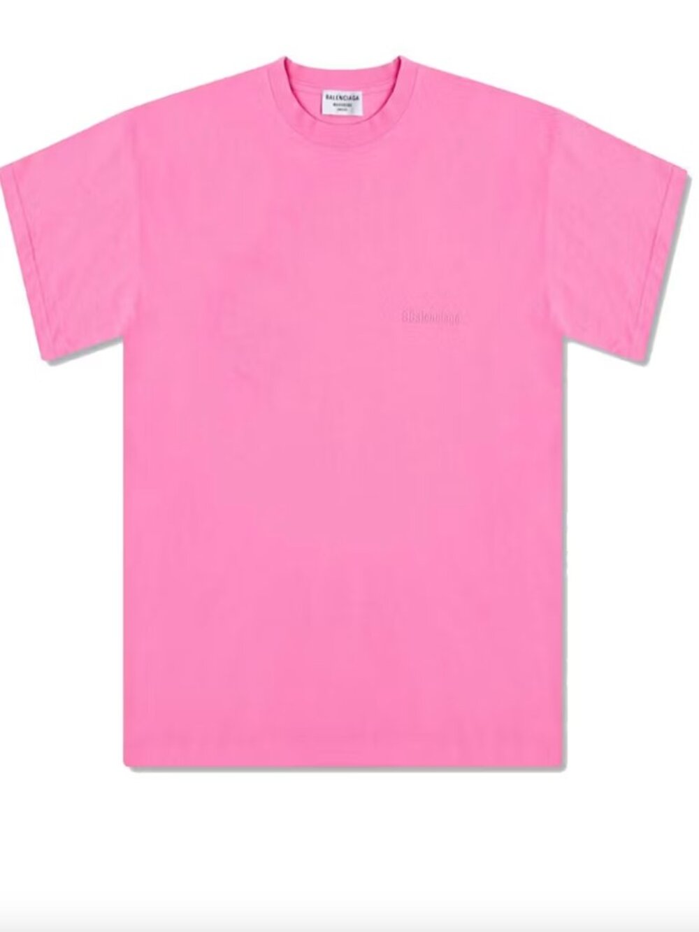 Balenciaga Oversized Pink Logo T-Shirt